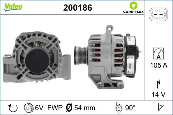 Valeo 200186 - Генератор unicars.by