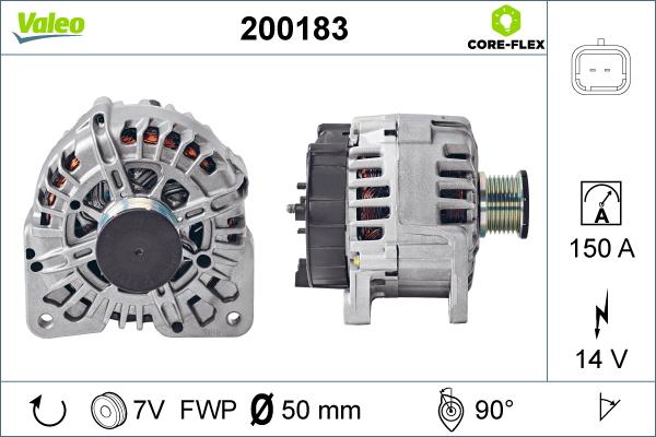 Valeo 200183 - Генератор unicars.by