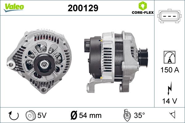 Valeo 200129 - Генератор unicars.by