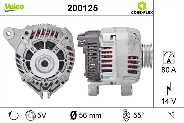 Valeo 200125 - Генератор unicars.by