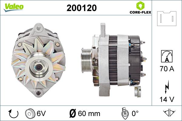 Valeo 200120 - Генератор unicars.by