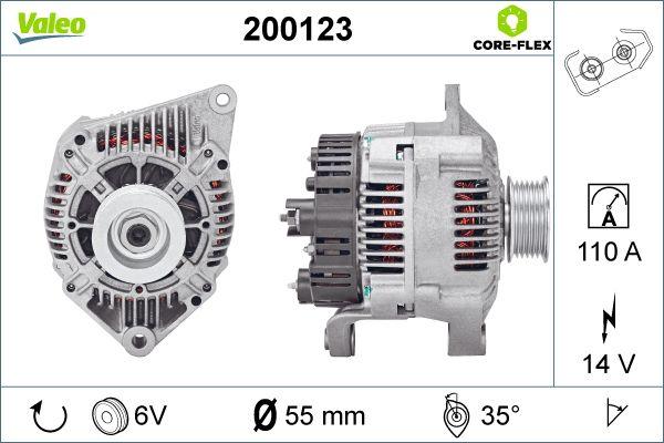 Valeo 200123 - Генератор unicars.by