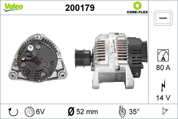 Valeo 200179 - Генератор unicars.by