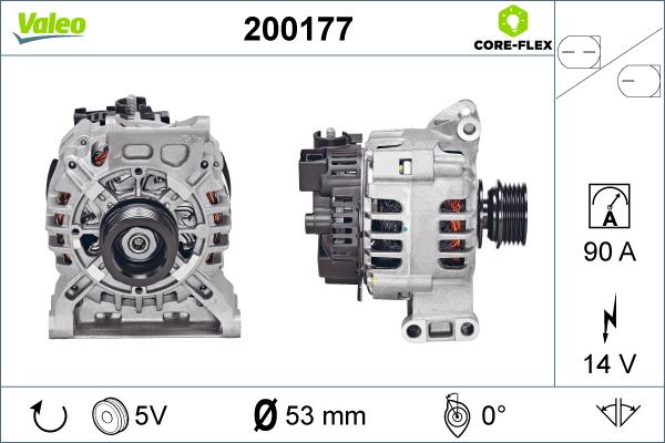 Valeo 200177 - Генератор unicars.by