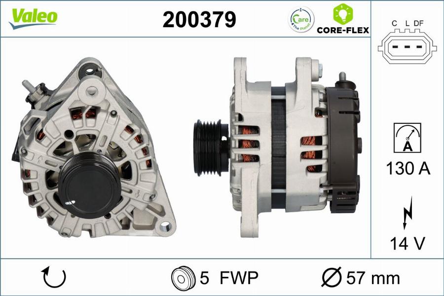 Valeo 200379 - Генератор unicars.by