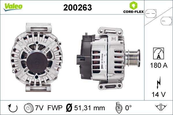 Valeo 200263 - Генератор unicars.by