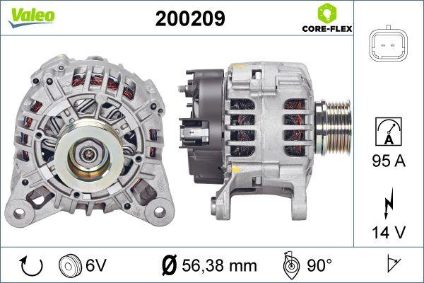 Valeo 200209 - Генератор unicars.by