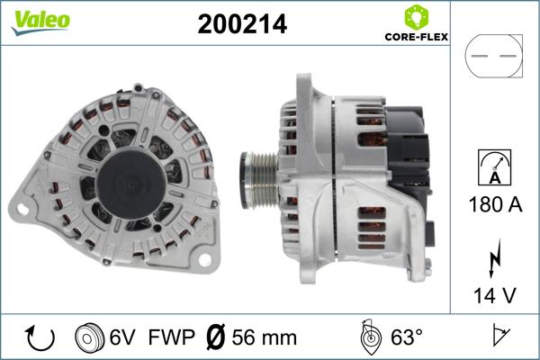 Valeo 200214 - Генератор unicars.by