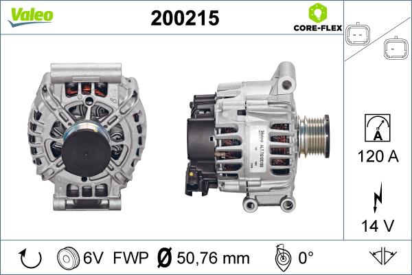 Valeo 200215 - Генератор unicars.by