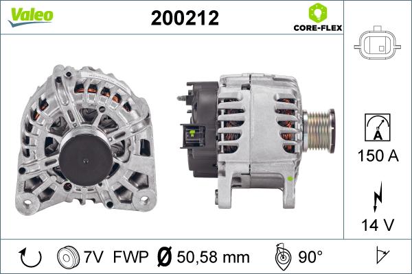 Valeo 200212 - Генератор unicars.by