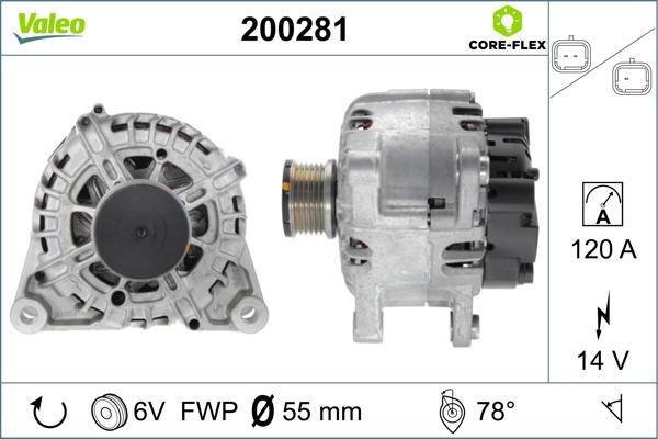 Valeo 200281 - Генератор unicars.by