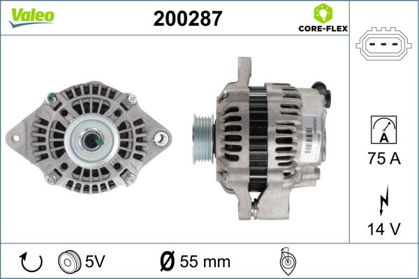 Valeo 200287 - Генератор unicars.by