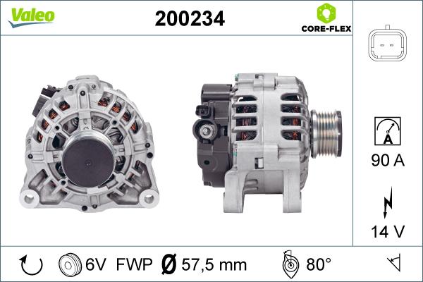 Valeo 200234 - Генератор unicars.by