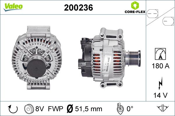 Valeo 200236 - Генератор unicars.by