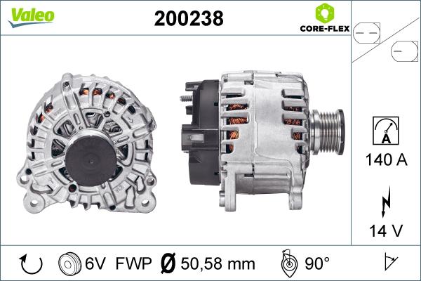 Valeo 200238 - Генератор unicars.by