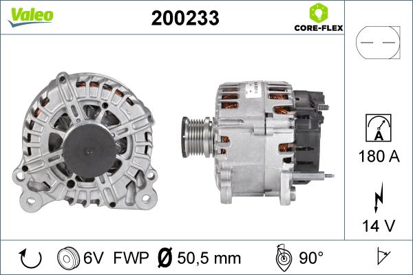 Valeo 200233 - Генератор unicars.by