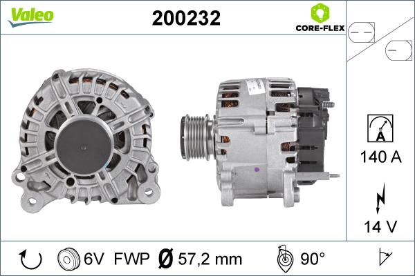 Valeo 200232 - Генератор unicars.by