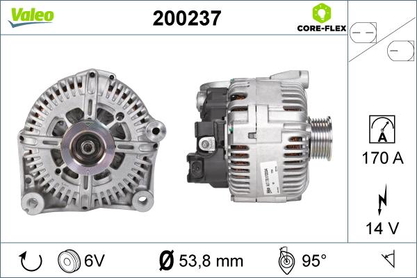 Valeo 200237 - Генератор unicars.by