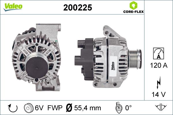 Valeo 200225 - Генератор unicars.by