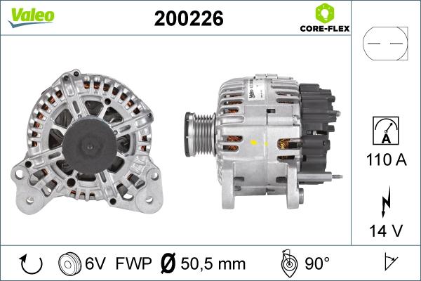 Valeo 200226 - Генератор unicars.by