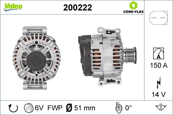 Valeo 200222 - Генератор unicars.by