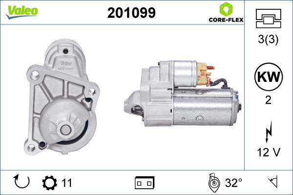 Valeo 201099 - Стартер unicars.by