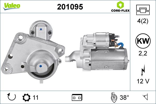 Valeo 201095 - Стартер unicars.by