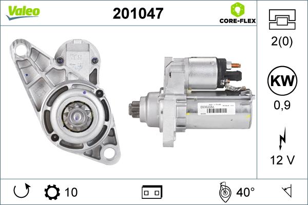 Valeo 201047 - Стартер unicars.by