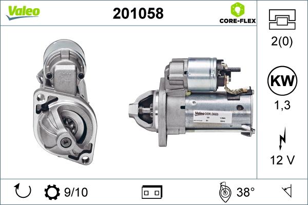 Valeo 201058 - Стартер unicars.by