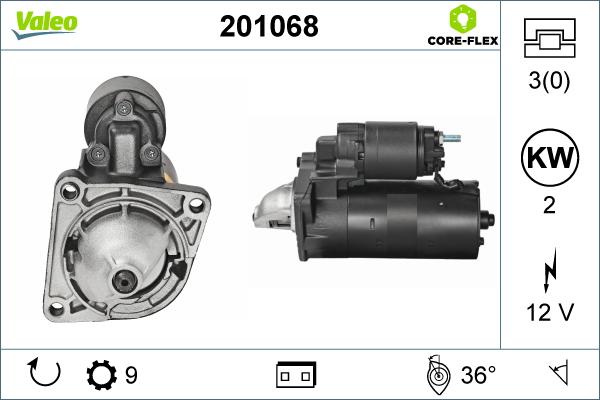 Valeo 201068 - Стартер unicars.by