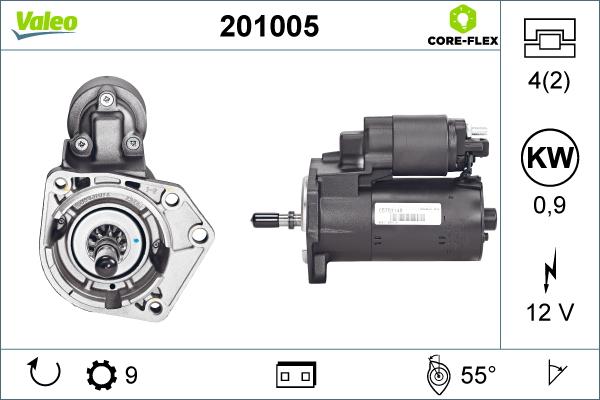 Valeo 201005 - Стартер unicars.by