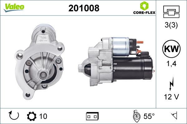 Valeo 201008 - Стартер unicars.by