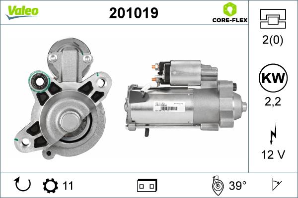 Valeo 201019 - Стартер unicars.by