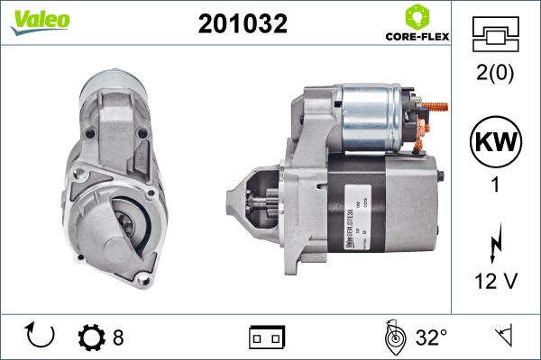 Valeo 201032 - Стартер unicars.by