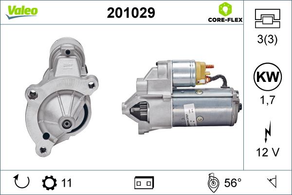 Valeo 201029 - Стартер unicars.by