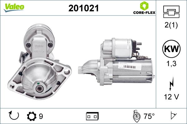 Valeo 201021 - Стартер unicars.by