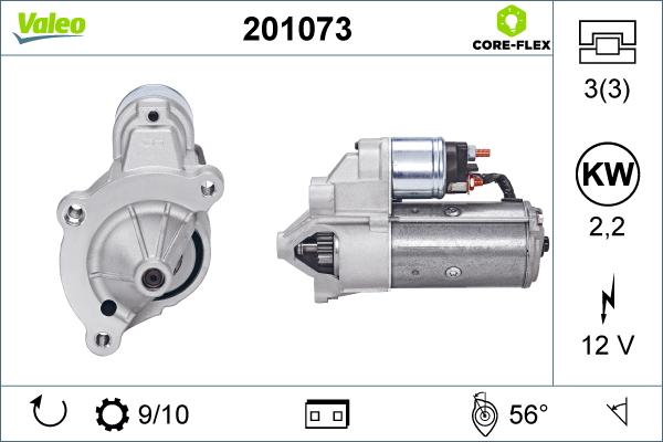 Valeo 201073 - Стартер unicars.by