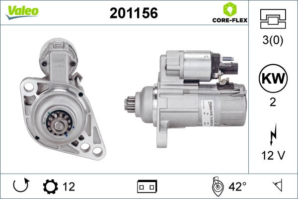 Valeo 201156 - Стартер unicars.by