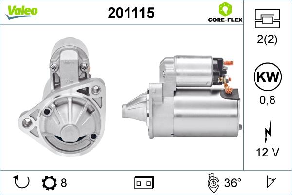 Valeo 201115 - Стартер unicars.by