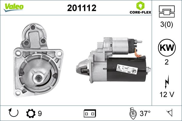 Valeo 201112 - Стартер unicars.by