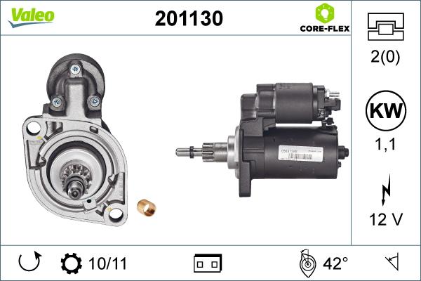 Valeo 201130 - Стартер unicars.by