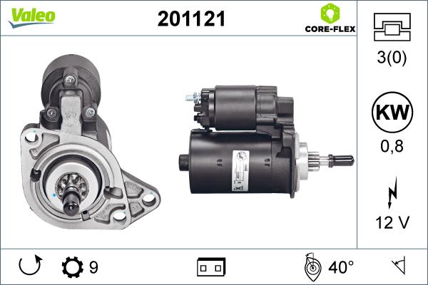 Valeo 201121 - Стартер unicars.by