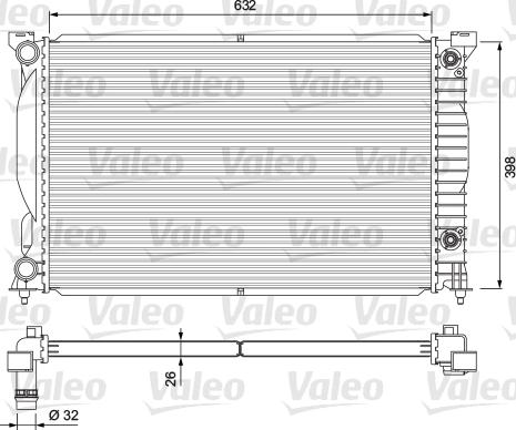 Valeo 234269 - Радиатор, охлаждение двигателя unicars.by