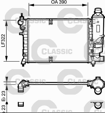 Valeo 231528 - Радиатор, охлаждение двигателя unicars.by