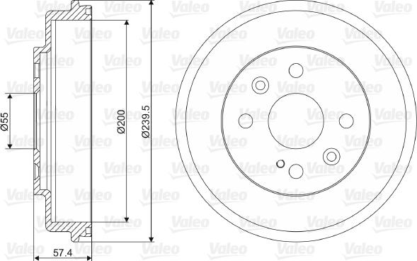 Valeo 237046 - Тормозной барабан unicars.by