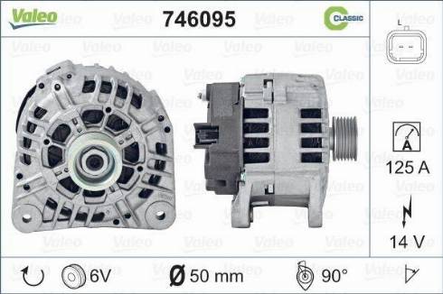 Valeo 746095 - Генератор unicars.by