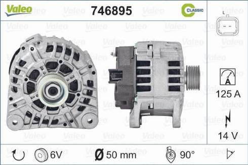 Valeo 746895 - Генератор unicars.by