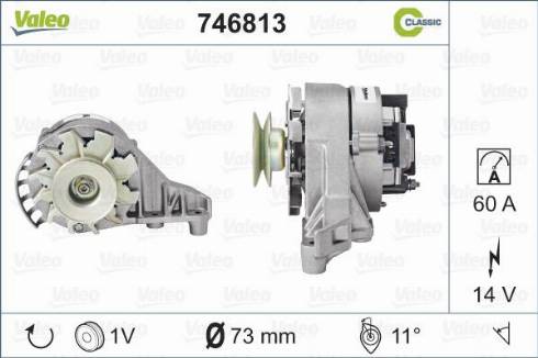 Valeo 746813 - Генератор unicars.by