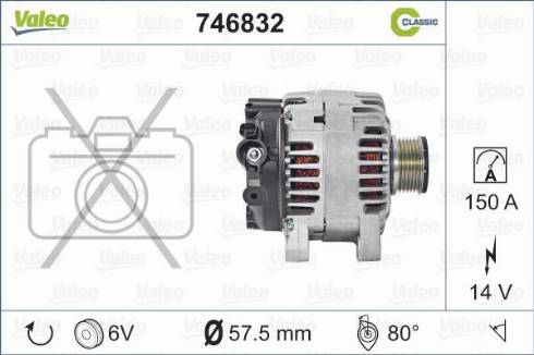 Valeo 746832 - Генератор unicars.by