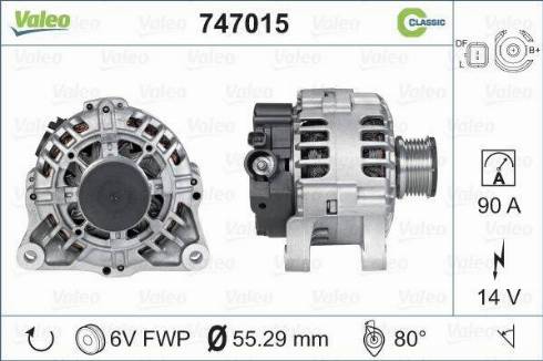 Valeo 747015 - Генератор unicars.by